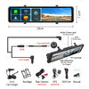 11.26" 4K Dash Cam Wireless CarPlay Android Auto ADAS AUX Car DVR WiFi GPS 24h Parking Monitor Rearview Mirror Camera Recorder 11.26" 4K Dash Cam Wireless CarPlay Android Auto ADAS AUX Car DVR WiFi GPS 24h Parking Monitor Rearview Mirror Camera Recorder