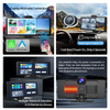 10.26" 2K ADAS Rear View Mirror Camera Wireless CarPlay & Android Auto Dash Cam AUX BT FM GPS Navigation Dashboard Car DVR