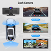 10.26" 2K ADAS Rear View Mirror Camera Wireless CarPlay & Android Auto Dash Cam AUX BT FM GPS Navigation Dashboard Car DVR