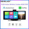 Universal 10.26” Portable Car ADAS DVR Wireless Carplay&Android Auto 4K Car DVR&1080P Rear Camera Dashcam GPS FM WIFI Dual Lens