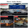 11.26 Inch Carplay Android Auto Streaming Media Mirror Dashcam ADINKAM 3 Cameras DVR Support 3 Audios Built In WiFi Car Recorder