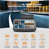 BEPOCAM ZD72 4K Dash Cam Built-In GPS 5G WiFi Car DVR Camera With Rear Cam For Vehicles 4K+2K Dual Channel 170FOV Auto Recorder