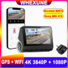 4K 2160P Novatek 96670 WIFI Car DVR Sony IMX 415 Dual Lens Dash Cam Camera GPS Track Video Auto Recorder APP 24H Parking Monitor