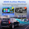 Srnubi 4K ADAS Wireless Carplay & Android Auto Screen 5G WiFi GPS Navigation Driving Recorder Rearview Camera Dashboard Car DVR