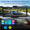 Srnubi 4K ADAS Wireless Carplay & Android Auto Screen 5G WiFi GPS Navigation Driving Recorder Rearview Camera Dashboard Car DVR