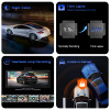 Srnubi 4K ADAS Wireless Carplay & Android Auto Screen 5G WiFi GPS Navigation Driving Recorder Rearview Camera Dashboard Car DVR
