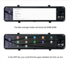 4G Android 8.1 4GB+32GB Car DVR Camera Rear View Mirror 12inch 1080P Drive Video Auto Recorder Registrator Dash Cam