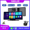 NMHJIE 4G Android 10 Dash Cam 10.26" IPS ADAS Car Dashboard DVR GPS Navigation Auto Wifi Wireless Carplay Camera Video Recorder