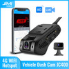 JIMIMAX 4G Dash Cam Front and Rear JC400-A WIFI Hotspot DVR Camera Live Stream GPS Tracking Vehicle APP Dual Auto Video Recorder