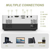 Salange Mini Projector J15 Pro, 480*360 Support 1080p Usb Mini Beamer