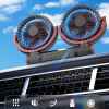 3 Speed Dual Head Car Fan 360 Degree Rotation Neck Auto Cooler Automobile Electrical Appliances for Summer Travel Keeping Cool