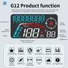 G12 HUD GPS Head Up Display Universal Speedometers Overspeed Warning Windshield Projector Car Electrical Appliances Accessories