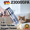 230000Pa Car Vacuum Cleaner Strong Suction Mini Wireless Portable Handhled Cleaning Machine Air Duster Car Electrical Appliances