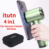 Portable Car Vacuum Cleaner 98000PA Powerful Cleaning Machine Car Accessories Green Vacuum Pump Home Car Electrical Appliances
