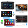 2 Din Car Android Wireless Carplay Bluetooth Handsfree Android-Auto RDS GPS Radio for Volkswagen Golf Mk5 Mk6 Leon Mk2 Octavia