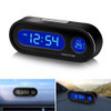 Car Clock Time Watch Mini Electronic Auto Clocks Luminous Interior Thermometer LCD Backlight Digital Display Car Accessories