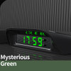Portable Solar Car Digital LCD Clock & Temperature Display Auto Dashboard Clocks Backlight Electronic Screen Temperature Clock