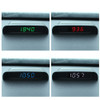Portable Solar Car Digital LCD Clock & Temperature Display Auto Dashboard Clocks Backlight Electronic Screen Temperature Clock