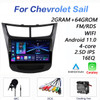 8G+128G DSP 2 din Android 10.0 4G NET Car Radio Multimedia Video Player for Chevrolet Sail aveo 2015 2016 2017 2018 2019 carplay