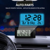 Mini Electronic Car Clock 2 IN 1 Thermometer Time Watch Auto Clock Luminous LCD Backlight Digital Display Car Styling Decoration