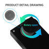 Mini Electronic Car Clock 2 IN 1 Thermometer Time Watch Auto Clock Luminous LCD Backlight Digital Display Car Styling Decoration
