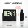 Podofo Car Dashboard Digital Clock LCD Display Mini Portable Electronic Clock Time & Day Display For Car Truck Dashboard