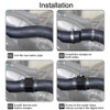 Aluminum Water Temp Gauge Radiator Temperature 26mm/28mm/30mm/32mm/34mm/36mm/38mm/40mm Water Temp Joint Pipe Sensor Hose Adapter