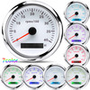 AD 85MM Tachometer with LCD Hour Meter For Marine Boat Car RPM Gauge 0-3000 4000 8000 RPM Meter Tach Sensor 7Colors Backlight