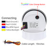 AD 85MM Tachometer with LCD Hour Meter For Marine Boat Car RPM Gauge 0-3000 4000 8000 RPM Meter Tach Sensor 7Colors Backlight