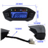 New Universal Motorcycle LCD Digital 13000rpm Speedometer Backlight Motor Vehicle for 2-4 Cylinders Odometer 7 Colors Adjust