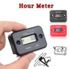 Digital LCD Hour Meter Motor Waterproof Display for Bike Motorcycle ATV Snowmobile Marine Boat Ski Dirt Gas Engine