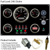 300*190 mm 5 Gauge Set 12V 24V Engine Panel Instrument Assembly with 6K Tachometer Fuel Level Water Temp. Oil Pressure Voltmeter