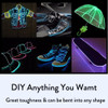 Glow El Wire Cable Led Neon Christmas Dance Party Diy Costumes