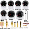 Customized Instruments 300KM/H 85MM GPS Speedometer 8KTachometer 52mm Fuel Voltmeter Water/ Oil Temp Oil Press Gauge With Sensor