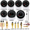 Customized Instruments 300KM/H 85MM GPS Speedometer 8KTachometer 52mm Fuel Voltmeter Water/ Oil Temp Oil Press Gauge With Sensor