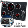 2022 New 5 Gauge Set with Instrument Panel 0-120MPH/0-8000RPM Red LED Backlight For Marine Yacht Boat Temp Fuel Volt Car Gauges