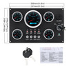 2022 New 5 Gauge Set with Instrument Panel 0-120MPH/0-8000RPM Red LED Backlight For Marine Yacht Boat Temp Fuel Volt Car Gauges