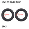 10X2.50 Inner Tube 10x2.5 Camera with Bent Valve 45 90 Degree for 10 Inch Baby Stroller Pram Scooter Electric Scooter Skateboard