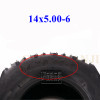 High Quality14x4.10-6/14x5.00-6Road Tire Vacuum Tire6inch Front and Rear Tires Are Suitable for ATV Go Kart Electric Vehicle