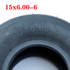 15 Inch Vacuum Tire, Electric Scooter Accessories Wheel Front And Rear Tires 15x6.00-6 Tubeless Tire Vacuum Tire