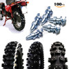 100pcs 23mm Motorcycles Motocross Mountain Tyre Studs Winter Snow Tire Spikes Racing Driving Screw Tungsten with Steel For Mitas