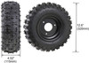 TDPRO 4pc 4.10-6 Tire Rim 6" Front Rear Wheels Go Kart ATV Tire Scooter Mini Bike Quad