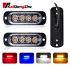 Car Grill Signal light FLASHING Warning Light trailer led lights 4 LED emergency lamp police strobe light TRUCK motorcycle SUV