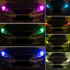 Remote Control With 2pcs RGB T10 W5W LED 194 168 5050 12v Car Dome Reading Light Automobiles Corner Lamp RGB LED Bulb