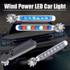 Wind Powered Car LED DayTime Running Lights Creative Auto Auxiliary Lighting Rotation Fan Lamp Automobile Day Time Headlights