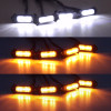 For Toyota Tacoma 2016 2017 2018 2019 2020 Car LED Grille Strobe Light Warning Daytime Running Lamp Grid DRL White Amber 4PCS