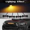For Toyota Tacoma 2016 2017 2018 2019 2020 Car LED Grille Strobe Light Warning Daytime Running Lamp Grid DRL White Amber 4PCS