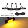 For Toyota Tacoma 2016 2017 2018 2019 2020 Car LED Grille Strobe Light Warning Daytime Running Lamp Grid DRL White Amber 4PCS