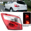 Car Outer Rear Tail Light For Nissan Qashqai 2008-2015 EU Version Brake Fog Lamp Accessories Car Warning Running Light