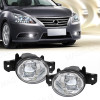 2Pcs Car Fog Lamps Front Bumper Daytime Running Lights DRL For Nissan X-Trail Altima Sylphy Almera QASHQAI March Pathfinder 12V